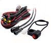 Kablage med vattentäta kontakter, 15A-säkring, relä och omkopplare på styret för plug and play-montering på Ducati Hyperstrada 821