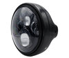 Exempel på svart strålkastare och kromad LED-optik för Ducati Monster 695