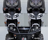 LED-lampa främre blinkers Harley-Davidson Custom 1200 (2011 - 2020) före och efter
