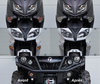 LED-lampa främre blinkers Harley-Davidson Forty-eight XL 1200 X (2010 - 2015) före och efter