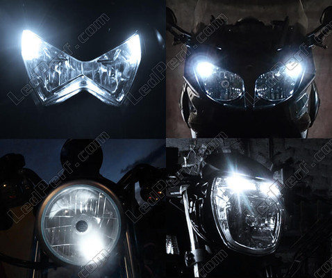 LED parkeringsljus xenon vit Harley-Davidson Wide Glide 1450 Tuning