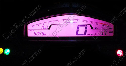 LED-Kit för belysnings av mätare rosa Honda Hornet