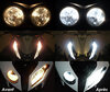 LED-lampa parkeringsljus xenon vit Indian Motorcycle Scout Rogue 1133 (2022 - 2023) före och efter