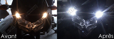 LED parkeringsljus xenon vit Kawasaki Z750 Z1000