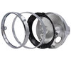 Kromad rund strålkastare för Full LED-optik av Moto-Guzzi Bellagio 940 montering av delar