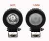 Spot VS Flood-ljusstråle Moto-Guzzi V9 Roamer 850