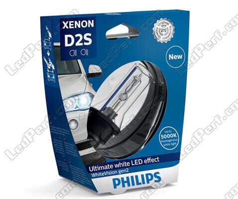 Xenonlampa D2S Philips WhiteVision Gen2 +120% 5000K - 85122WHV2S1