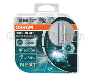 Par Xenonlampor D3S Osram Xenarc Cool Blue Intense NEXT GEN 6200K i sin Paket - 66340CBN-HCB