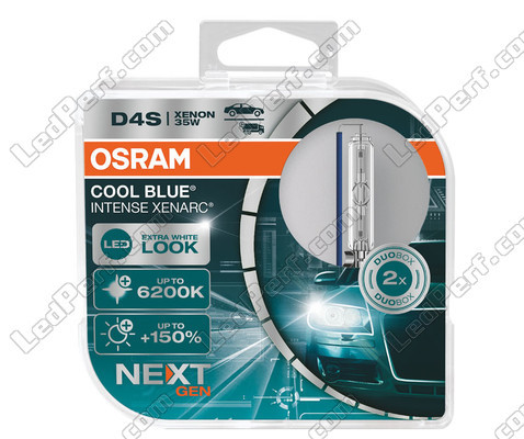 Par Xenonlampor D4S Osram Xenarc Cool Blue Intense NEXT GEN 6200K i sin Paket - 66440CBN-HCB