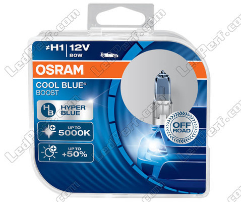 Lampor H1 Osram Cool Blue Boost 5000K xenon Effekt ref: 62150CBB-HCB i paket med 2