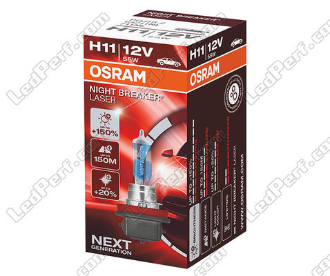 lampa H11 Osram Night Breaker Laser +150% per styck- 64211NL