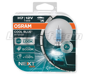 Par Osram-lampor H7 Cool blue Intense Next Gen LED Effect 5000K