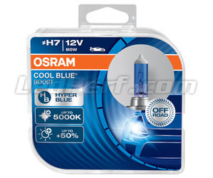 Spollampor H7 Osram Cool Blue Boost 5000K xenon Effekt art.nr.: 62210CBB-HCB i paket med 2 lampor