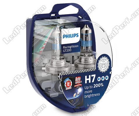 2-pack Philips RacingVision GT200 H7 55W +200% - 12972RGTS2