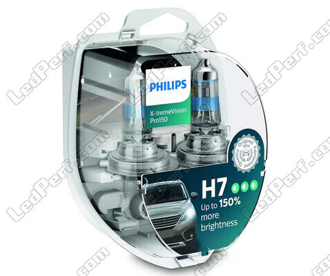 Paket med 2 lampor H7 Philips X-tremeVision PRO150 55W - 12972XVPS2