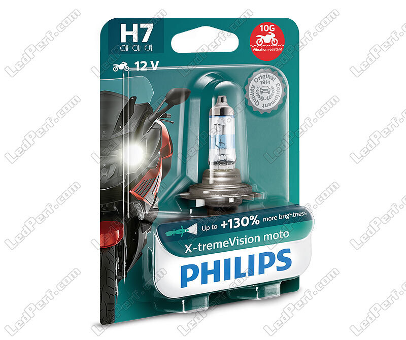 Ampoule Philips Blue Vision Moto H7 12V 55W pas cher - Big Twin City