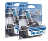 Paket med 2 lampor HB3 Philips WhiteVision ULTRA + parkeringsljus 9005WVUB1