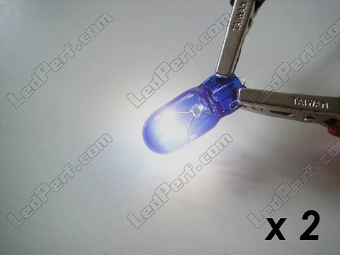 lampa T10 W5W Halogen Blue vision Xenon effekt LED
