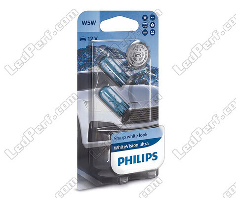 Paket med 2 lampor W5W Philips WhiteVision ULTRA - 12961WVUB2