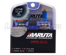 Paket med 2 lampor H7 MTEC Super White - Ren Vit