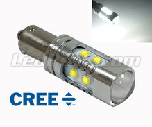 Lampa H21W till 10 LED-chips CREE Hög Effekt Vita - Canbus - Sockel BAY9S