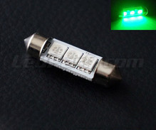 LED-spollampa 37 mm - Grön - System mot färddatorfel - C5W