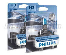 Paket med 2 lampor H3 Philips WhiteVision ULTRA - 12336WVUB1