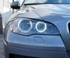 Paket Angel Eyes H8 med LED-lampor (ren vit 6000K) för BMW X3 (F25) - MTEC V3.0