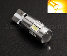 Lampa T10 Magnifier till 6 LED-chips SG Hög Effekt + förstoringsglas Orange Sockel WY5W
