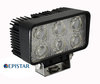 Extra 6 LED strålkastare Rektangulär 18W för 4X4 - Fyrhjuling - SSV
