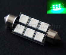 LED-spollampa 39 mm - gröna - Full Intensity