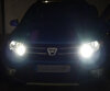 Paket LED-lampor till parkeringsljus och varselljus (xenon vit) för Dacia Sandero 2