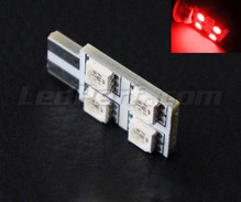 LED T10 Rotation till 4 LED-chips HP - Sidobelysning - Röd W5W