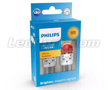 2x LED-lampor Philips PY21/5W Ultinon PRO6000 - Orange - BAY15D - 11499AU60X2