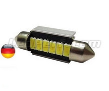 LED-spollampa 37mm RAID6 - Vit - C5W