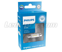 LED-spollampa C10W 43mm Philips Ultinon Pro6000 Varmvit 4000K - 11866WU60X1 - 12V