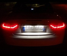 Paket LED-lampor (ren vit 6000K) skyltbelysning bak för Audi A5 8T