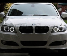Paket LED-lampor Angel Eyes för BMW 3-Serie (E90 - E91) Fas 1 - Med xenon original - Standard
