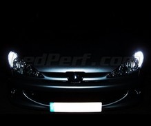 Paket med LED-parkeringsljus (xenon vit) för Peugeot 206
