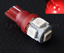 LED-lampa T10 Xtrem HP röd (W5W)