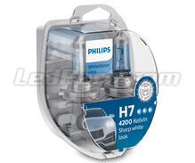 Paket med 2 lampor H7 Philips WhiteVision ULTRA + parkeringsljus 12972WVUSM