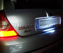 Paket LED-lampor för skyltbelysning (xenon vit) för Renault Clio 2