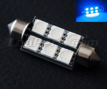 LED-spollampa 39 mm - blå - Full Intensity