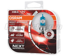 Paket med 2 lampor HB3 Osram Night Breaker Laser +150% - 9005NL-HCB