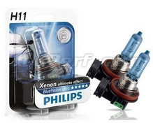 Paket med 2 H11 Philips White Vision-lampor