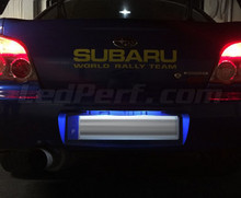 Paket LED-lampor för skyltbelysning (xenon vit) för Subaru Impreza GG/GD