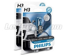 Paket med 2 lampor H3 Philips WhiteVision (Nytt!)