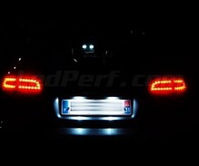 Paket LED-lampor (ren vit 6000K) skyltbelysning bak för Audi A6 C6