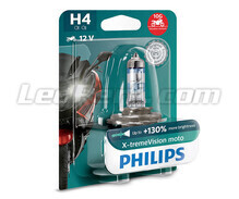 Motorcykel H4 Lampa Philips X-tremeVision +130% 60/55W - 12342XV+BW