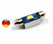 LED 24 V 38mm MIG - kallt Vit - System mot färddatorfel - C5W - 6500K